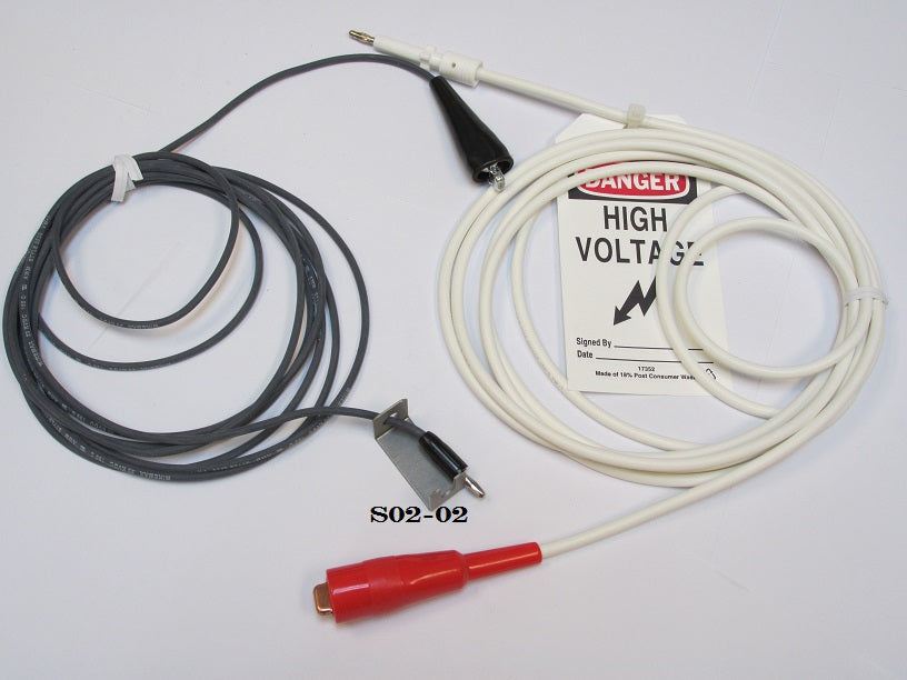 S02-02 HV Lead Set, high and low, 12ft
