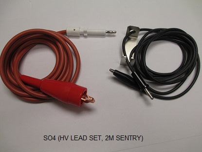 S04 HV Lead Set, high and low, 2 meter