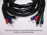 W22 000118 - 3 Phase 4 wire 200Vac/220Vac Input Cord